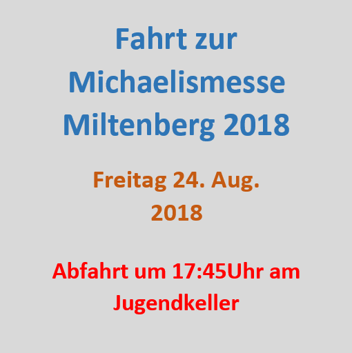 Michaelismesse 2018